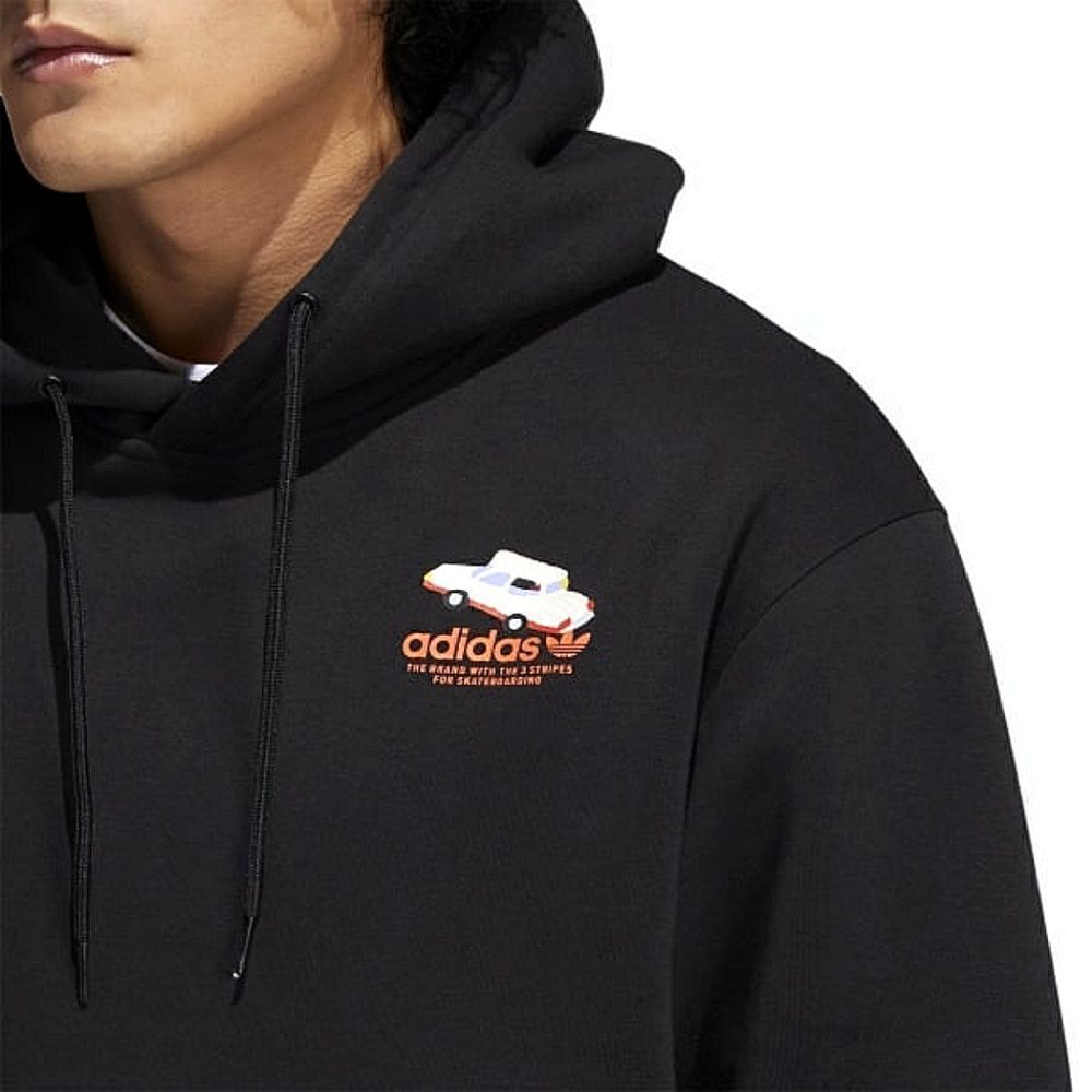 Adidas Mettz Mobbing Hoodie Skateboarding Artist Men's S Black HM9358 Painting